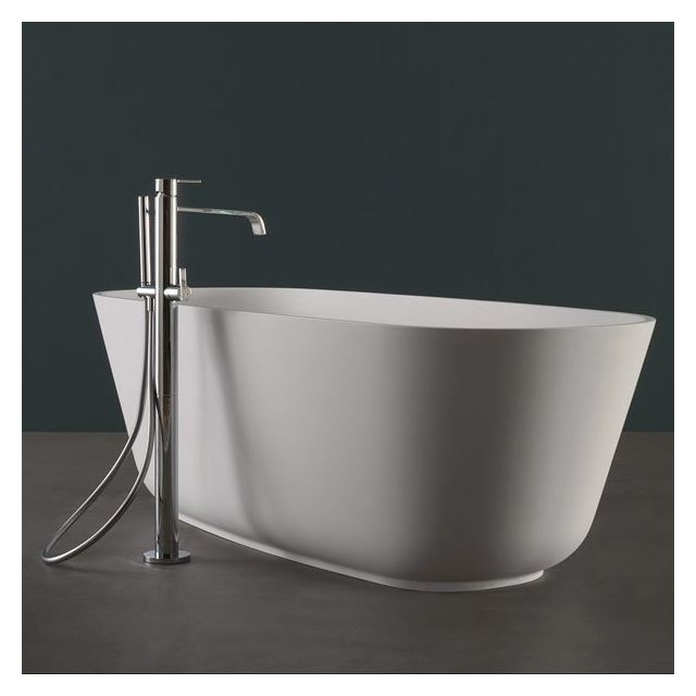 Antonio Lupi Bikappa BK903N+BK903lN Mitigeur de bain autoportant à levier unique in Chrome Poli
