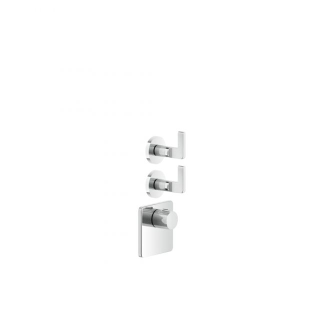 Gessi Inciso Wellness 43103 + 58214 Mitigeur thermostatique + partie intégrée in Chrome