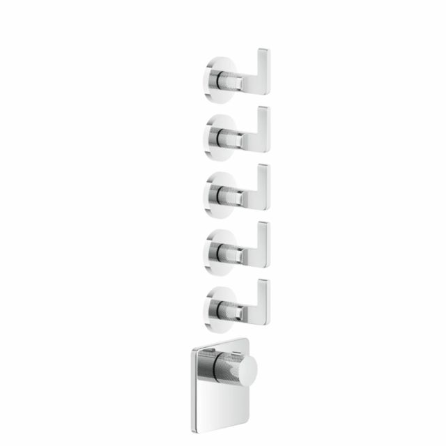 Gessi Inciso Wellness 43109 + 58220 Mitigeur thermostatique + partie intégrée in Chrome