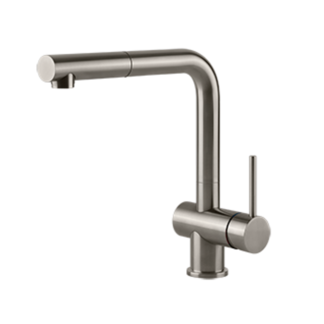 Gessi Acciaio 60498 Mitigeur de cuisine monocommande in Acier Brossé