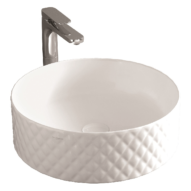 Artceram Rombo OSL009 Lavabo à poser in Blanc Poli