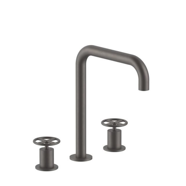 Fantini Fontane Bianche P007W Mitigeur lavabo 3 trous in Matt Gun Metal PVD