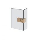 Gessi Shower G Unito 67089 Charnière avec ouverture relevable Droite verre-verre 90°