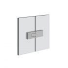 Gessi Shower G Diamantato 67615 Charnière avec ouverture relevable Droite verre-verre