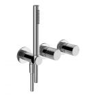 Gessi Habito Intreccio 70138+54139 Mitigeur de douche 2 voies + Partie à encastrer