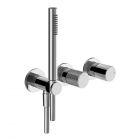 Gessi Habito Rigato 70538+54139 Mitigeur de douche 2 voies + Partie à encastrer