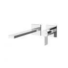Gessi Inverso Rigato 73588+63397 Mitigeur lavabo mural + Partie à encastrer