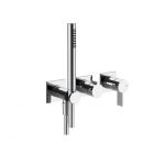 Gessi Inverso Diamantato 73636+54139 Mitigeur de douche mural + Partie à encastrer