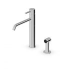 Mitigeur monocommande Zucchetti Pan S ZPA276 avec bec pivotant et douchette latérale