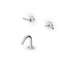 Mitigeur de bidet Zucchetti Pan S ZPA5775 avec bec monté sur plage