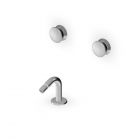 Mitigeur de bidet Zucchetti Sablier ZSL5737.X avec bec monté sur plage