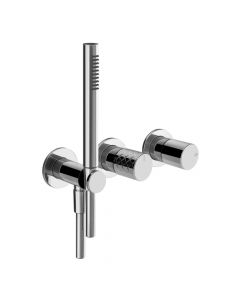 Gessi Habito Intreccio 70138+54139 Mitigeur de douche 2 voies + Partie à encastrer
