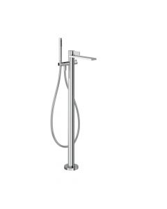 Gessi Inverso Rigato 73528+46189 Mitigeur de bain à fixation au sol + Partie à encastrer