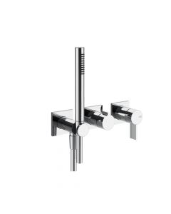 Gessi Inverso Rigato 73536+54139 Mitigeur de douche mural + Partie à encastrer