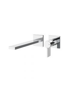 Gessi Inverso Rigato 73588+63397 Mitigeur lavabo mural + Partie à encastrer