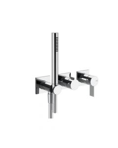 Gessi Inverso Diamantato 73636+54139 Mitigeur de douche mural + Partie à encastrer