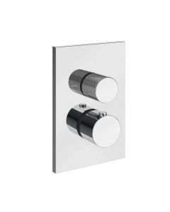 Gessi Habito Diamantato 73637+09269 Mitigeur thermostatique 3 voies + Partie à encastrer