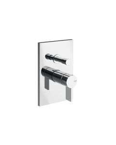 Gessi Inverso Diamantato 73679+44673 Mitigeur bain/douche mural + Partie à encastrer