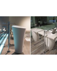 Antonio Lupi Bikappa BK902N+BK903IN Mitigeur de lavabo sur pied monocommande