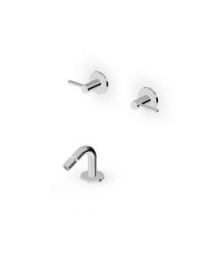 Mitigeur de bidet Zucchetti Isy22 ZIS3751 avec bec monté sur plage