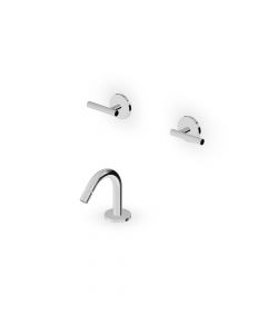 Mitigeur de bidet Zucchetti Pan S ZPA5775 avec bec monté sur plage